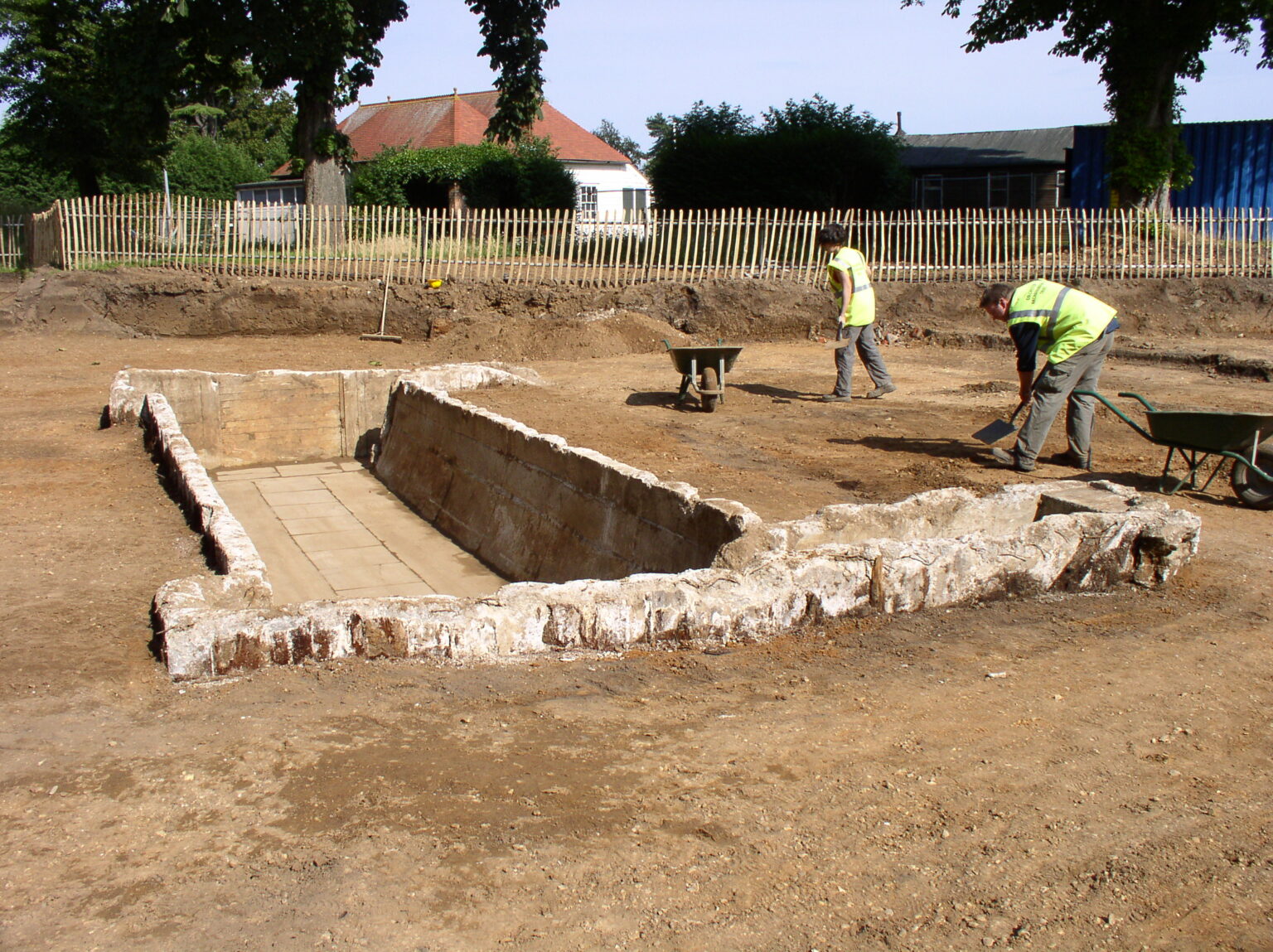 Photograph of excavation at the Garrison