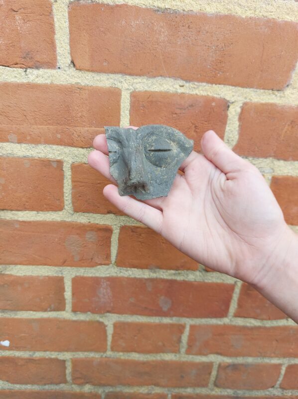 Face pot fragment