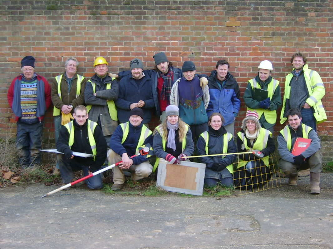 Photograph of the site crew from one of the garrison excavations